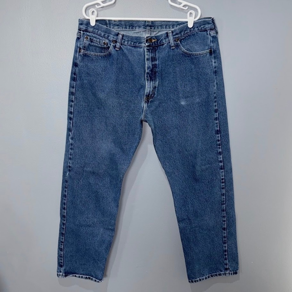 Wrangler Jeans Men 40x32 Blue Cotton Relaxed Fit Classic Western Denim